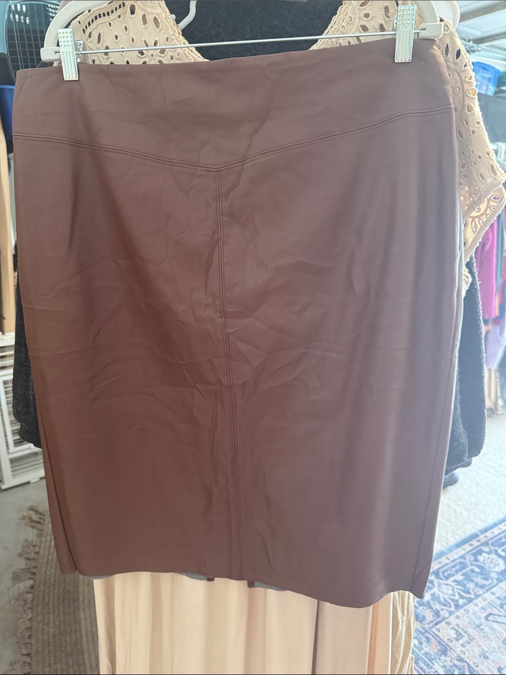 Express Chocolate Brown Women's Pencil Skirt
